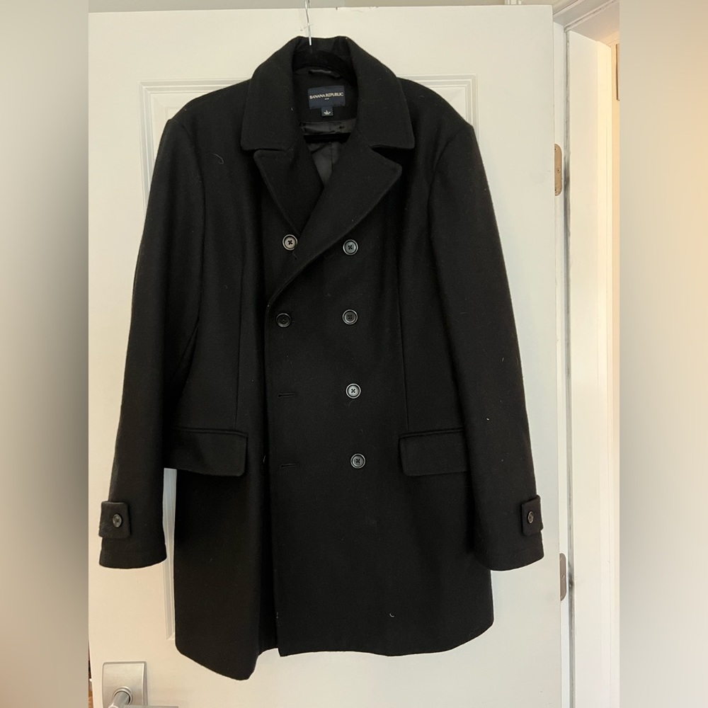 Banana Republic Black Pea Coat
